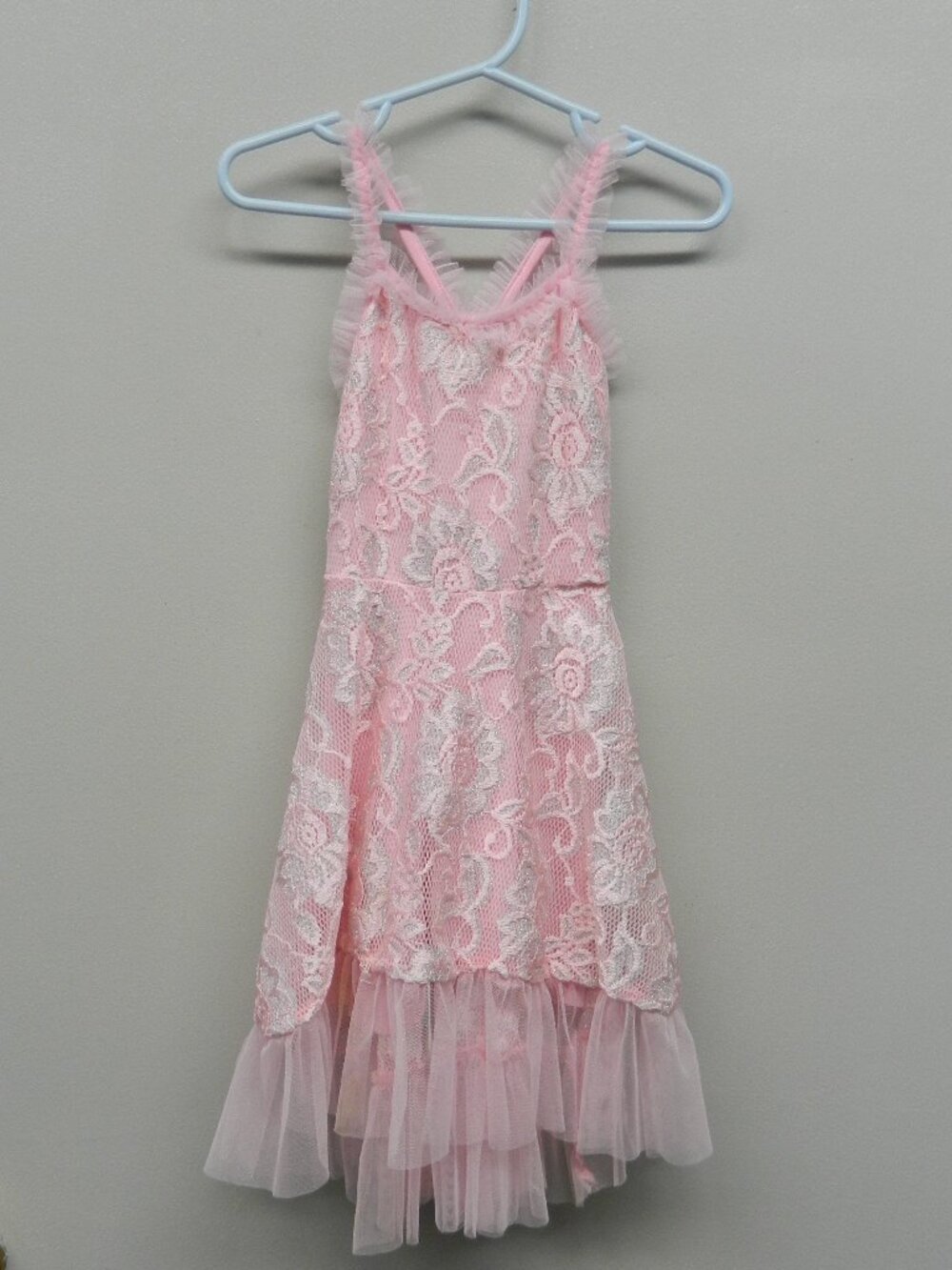 Girls size 3T Party Wedding Dance Formal Dress Mia Belle Baby Pink Lace